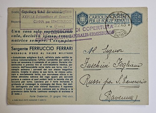 Ww2 posta militare timbro - ww2,