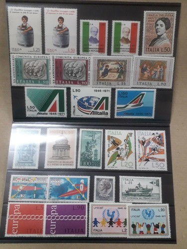 1971 italia francobolli - italia, annata