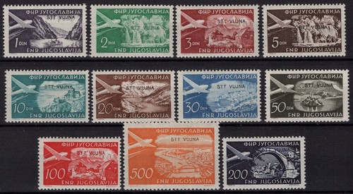 Trieste zona 1954 posta - trieste,