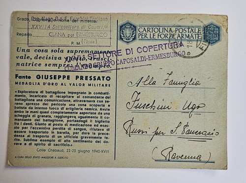 Ww2 posta militare timbro - ,
