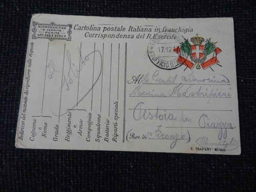 Wwi 1917 posta militare - posta,