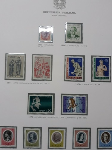 1974 italia francobolli annata - 1974,