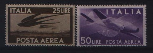 Posta aerea 1947 nuovi valori - aerea,