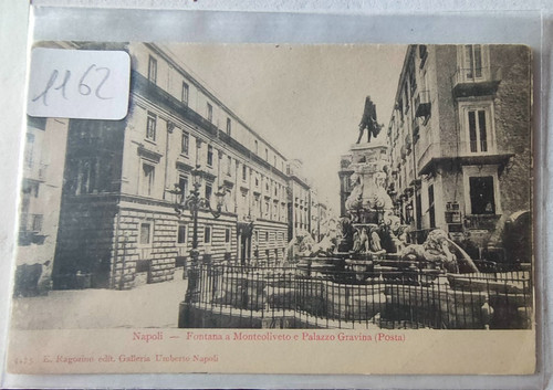 Cartolina napoli fontana - napoli,
