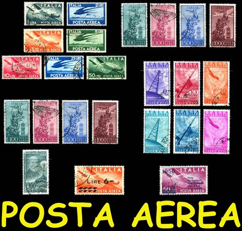 Italia posta aerea usata - posta,