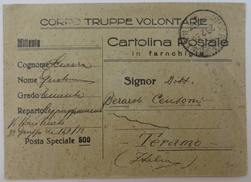 1939 franchigia posta speciale - franchigia,