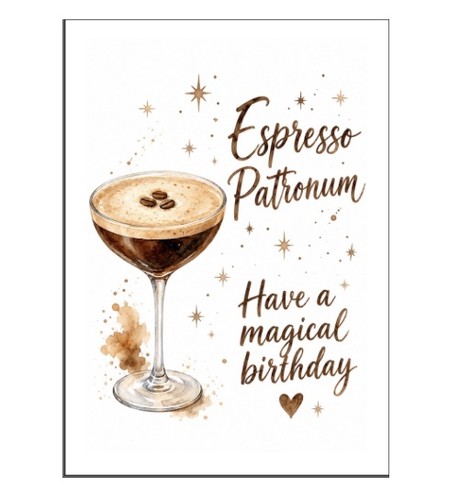 Cartolina espresso - 1x, "espresso
