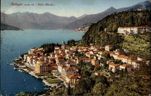 Bellagio vecchia cartolina - bellagio,