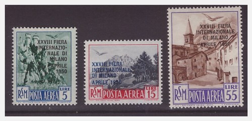 San marino 1950 posta - marino, aerea
