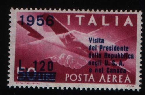 Gronchi posta aerea 1958 - gronchi,