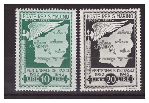 San marino 1943 - marino, ventennale
